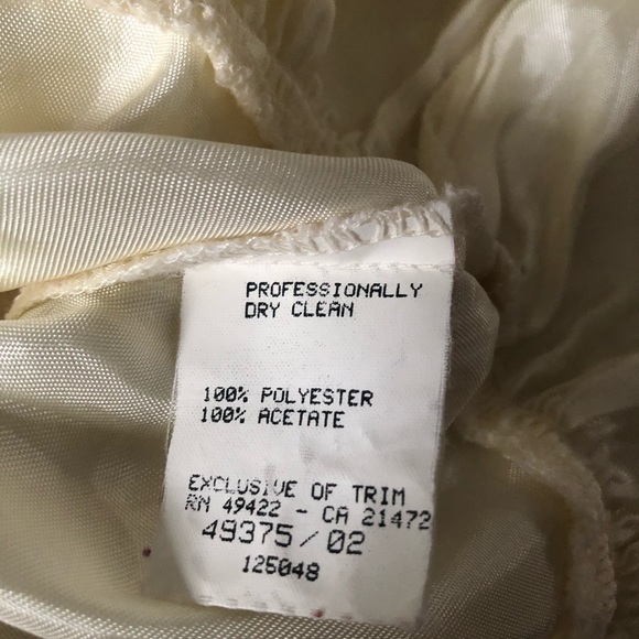 Vintage Jessica McClintock Gunne Sax girls lace over satin dress size 6. - Picture 11 of 12